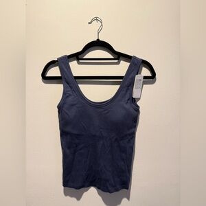 Abercrombie & Fitch Navy Tank Top- Bra Free Tank NWT